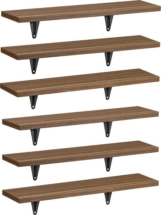 Produktbild Maclean Wall shelves 6 pcs 8kg max MC-331 (43 x 11.40 x 1.50 cm)
