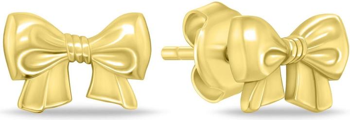 Immagine prodotto Brilio Silver - Gold-plated stud earrings Bows EA1126Y (Argento)