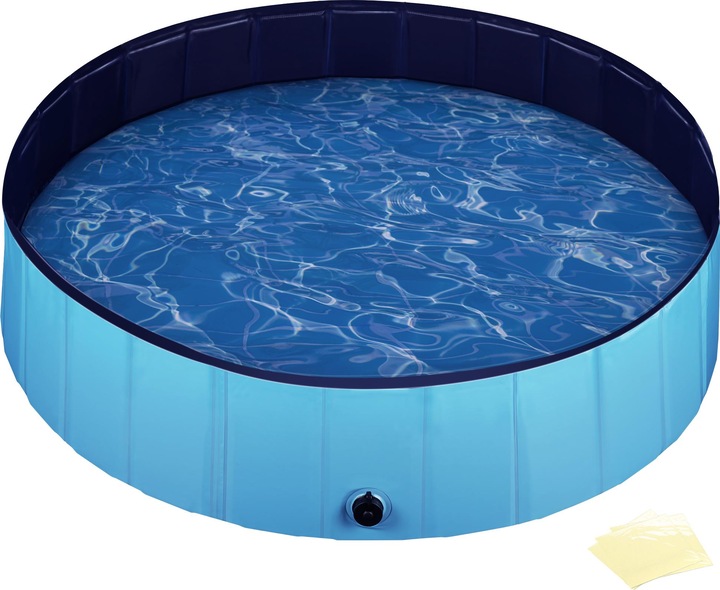 Image du produit Wiltec Fudajo piscine pour chien 120x30cm piscine pour chien pataugeoire pour chien baignoire pour chien (Piscine pour chiens)