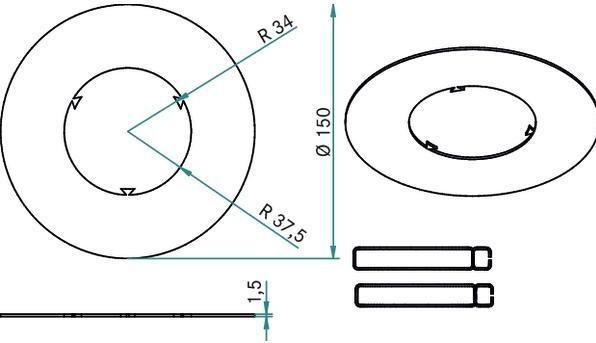 Actual product image Brumberg Reducing ring