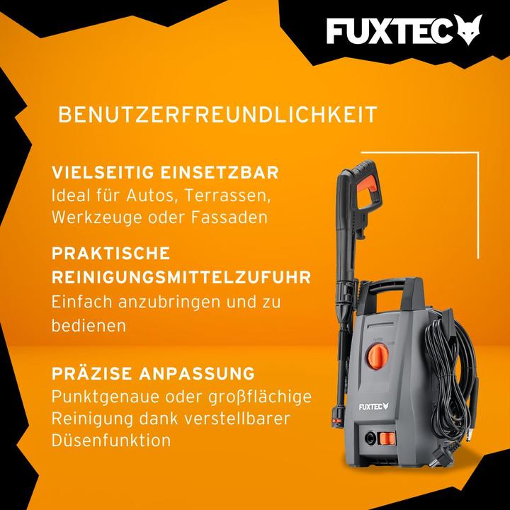 Produktbild Fuxtec Hochdruckreiniger FX-HDR1400 (Netzbetrieb)