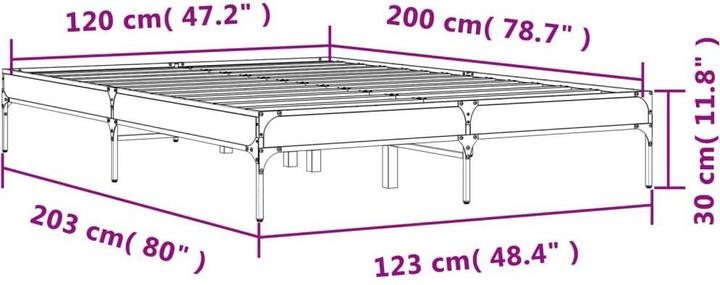Image du produit vidaXL Bettgestell (120 x 200 cm)
