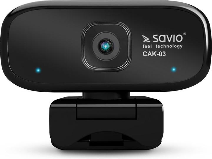Actual product image Savio Elmak USB HD CAK-03 webcam with microphone, 1280x720 (2 Mpx)