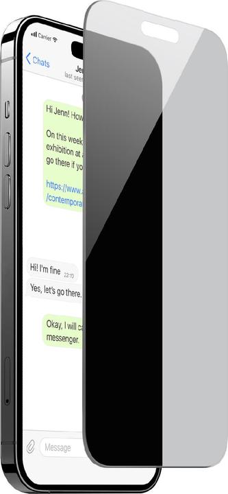 Produktbild Puro Privacy Tempered Glass for iPhone 16 / iPhone 15 (1 Stück, Apple iPhone 15, Apple iPhone 16)