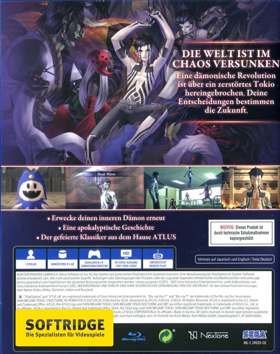 Image du produit Atlus Shin Megami Tensei 3: Nocturne HD Remaster (PS4, DE)