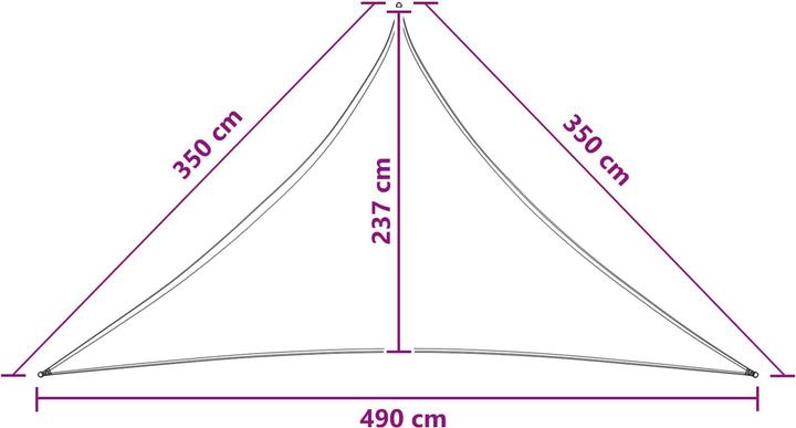 Produktbild vidaXL Sonnensegel (350 x 350 cm)