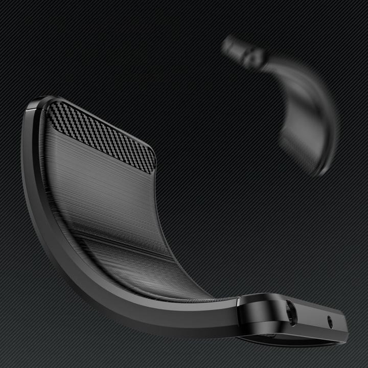 Actual product image Hurtel Carbon coverFlexible silicone-carbon cover - Black (Samsung Galaxy S24 Ultra)