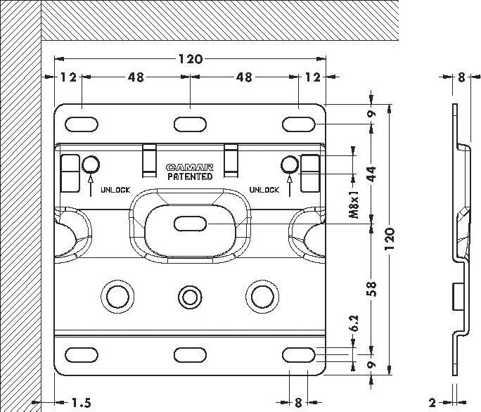 Productafbeelding Camar Hangende plaat (1 Pcs.)