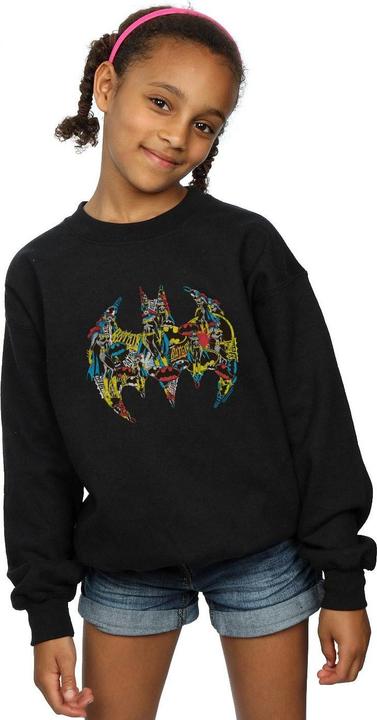 Image du produit - Sweat BATMAN BATGIRL LOGO COLLAGE - Fille (140, 146)