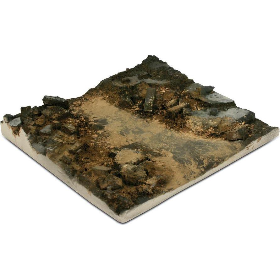 Wittmax Scenics Diorama Bases Rubble Street Section 14x14c