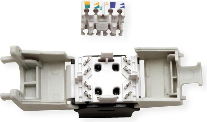 Produktbild Roline C6 Keystone UTP180°,werkzeuglos (U/UTP, CAT6, 0.04 m)