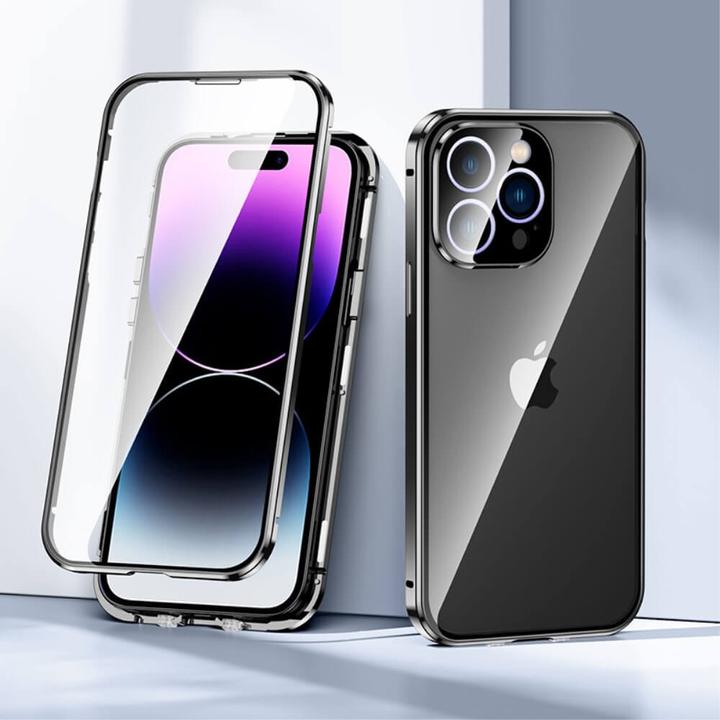 Image du produit Cover-Discount iPhone 15 Pro - Étui magnétique avec verre blindé noir (Apple iPhone 15 Pro)