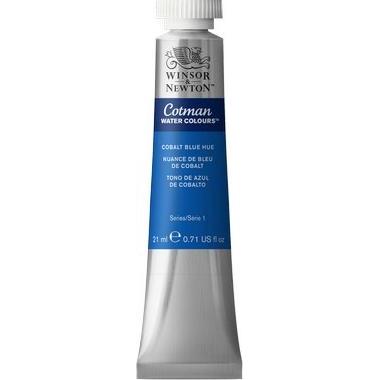 Winsor & Newton, Colore + Vernice per fai da te, Cotman watercolour 21ml Cobalt Blue Hue 179 (21 ml)