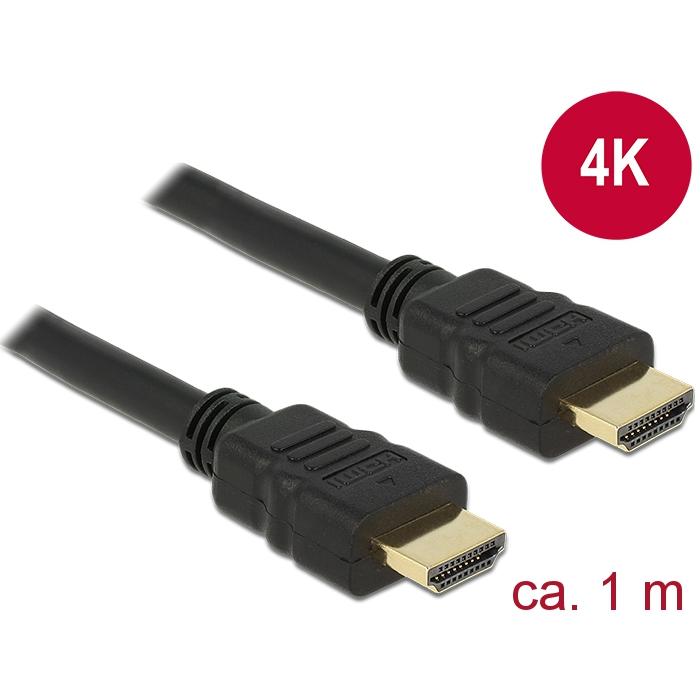 Delock HDMI (Typ A) — HDMI (Typ A) (1 m, HDMI), Video Kabel