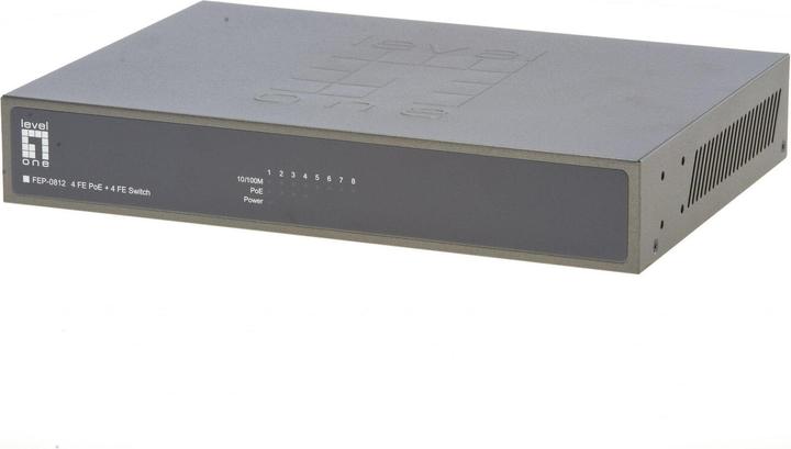 Produktbild LevelOne FEP-0812: 8Port Switch, PoE (8 Ports)