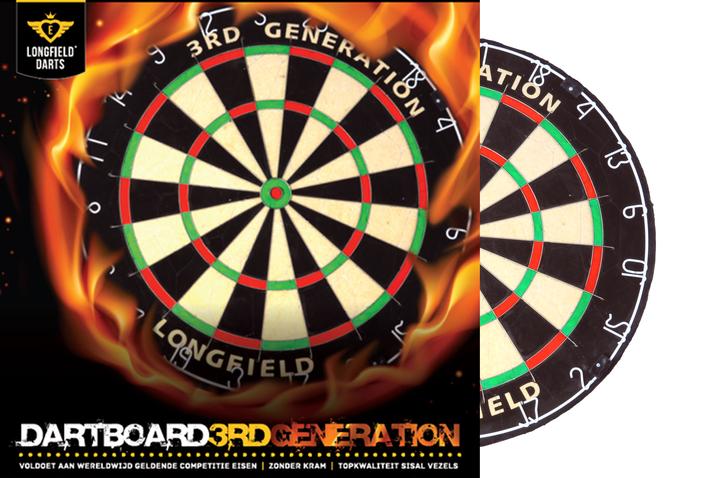 Produktbild Longfield Darts Dartboard 3Rd Gen African Sisal,Diam 46Cm