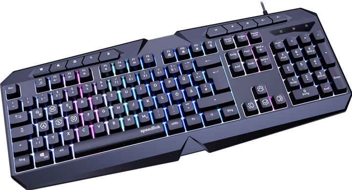 Actual product image Speedlink LUDICIUM RGB Rainbow Gaming Keyboard, black - US Layout (US, Cable)