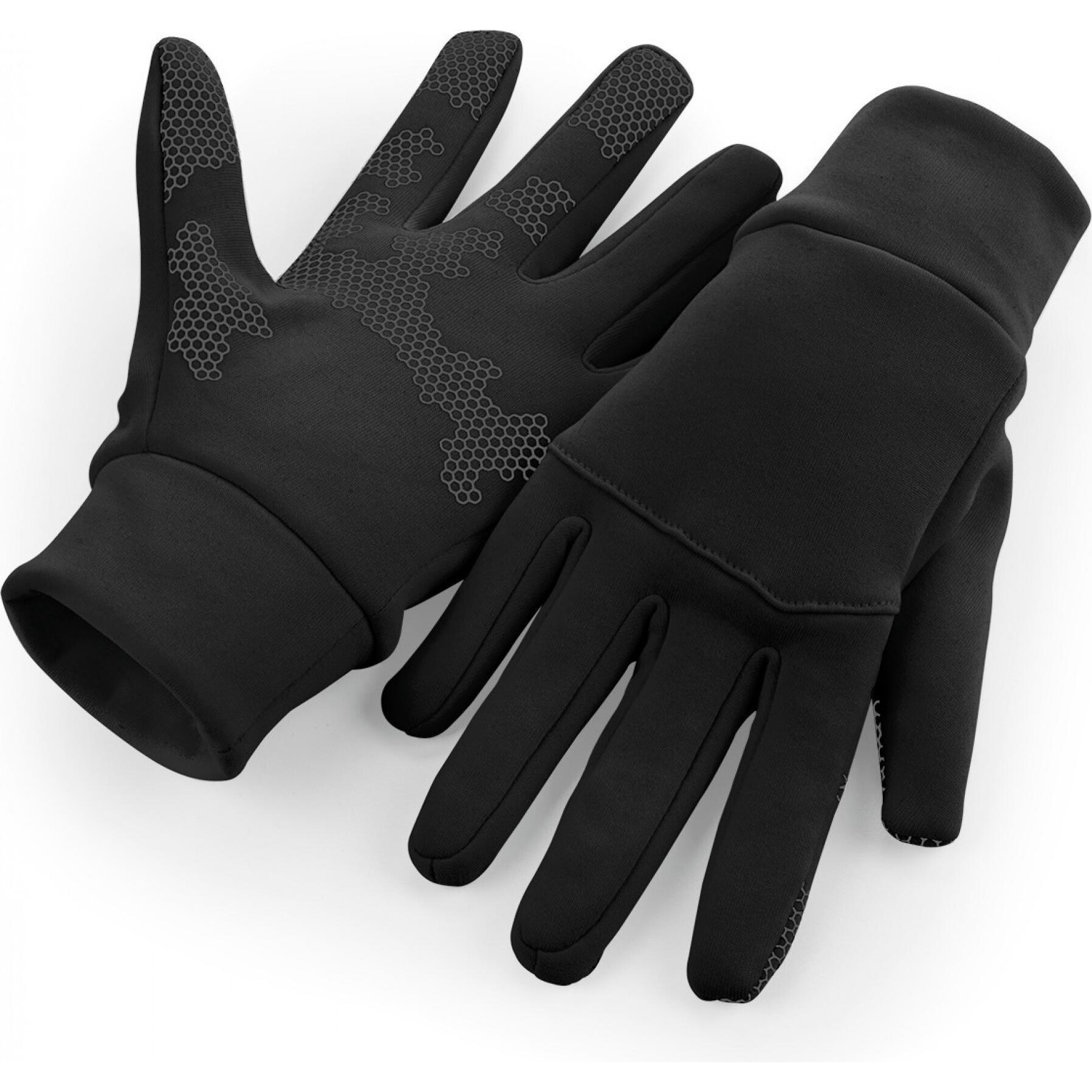 Beechfield, Herren, Handschuhe, Softshell-Sporthandschuhe, Schwarz, (S, M)