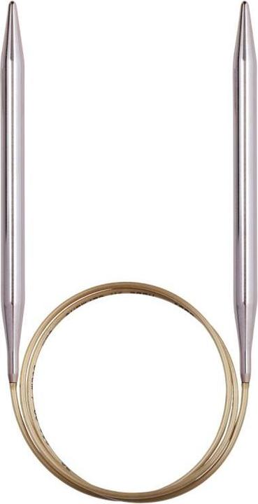Actual product image addi Gustav Selter GmbH & Co. KG circular knitting needle Basic Metal, silver, 150 cm x 8 mm