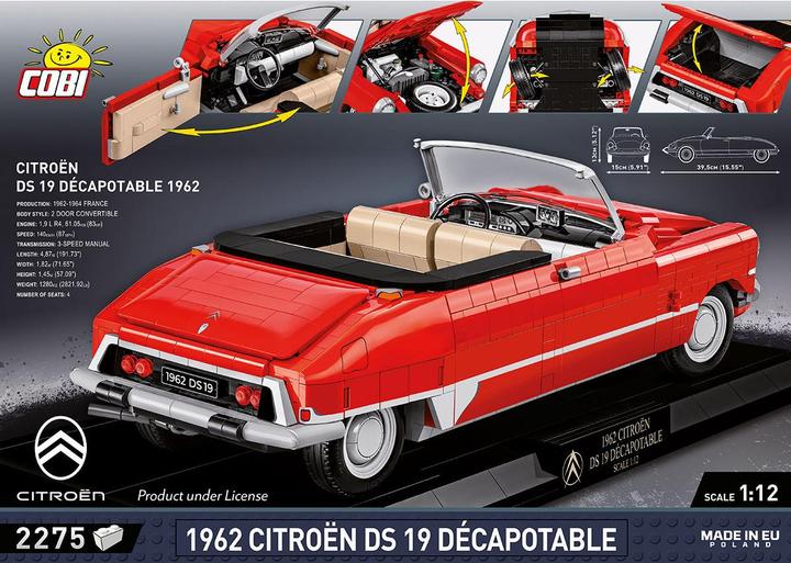 Produktbild Cobi 24346 - 1962 CITROEN DS. 19 CONVERTIBLE, 2200 Teile, ab 10 Jahren