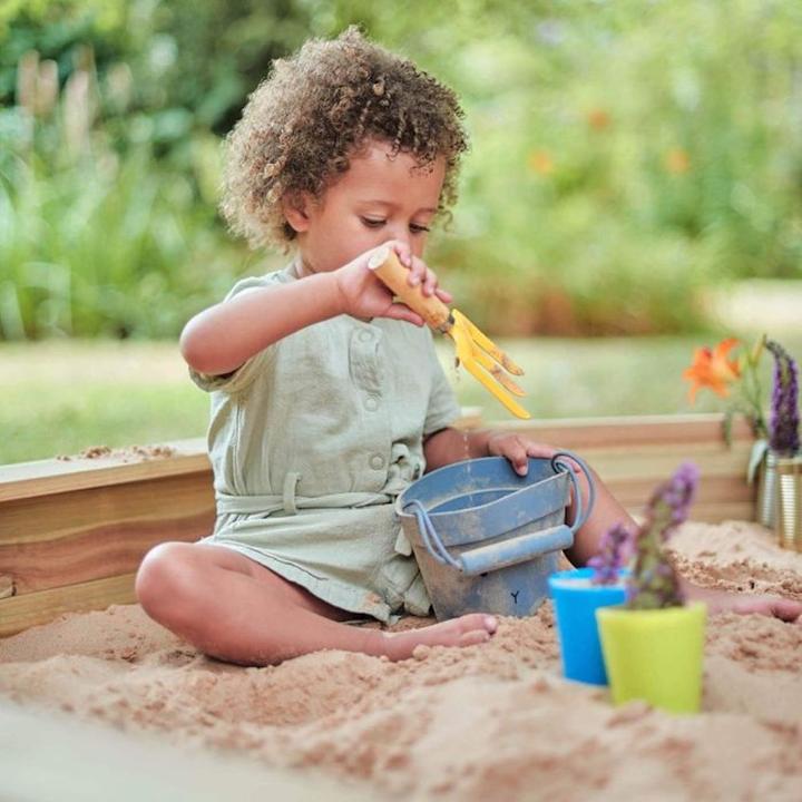 Actual product image Plum Treasure Beach wooden sandpit