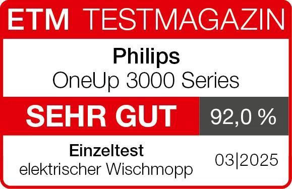 Productafbeelding Philips OneUp elektrische mop 3000-serie (Stofzuigen + dweilen)