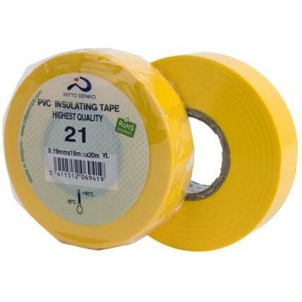 Nitto, Klebeband, Klebeband 21 Pvc 15Mmx10M Gul