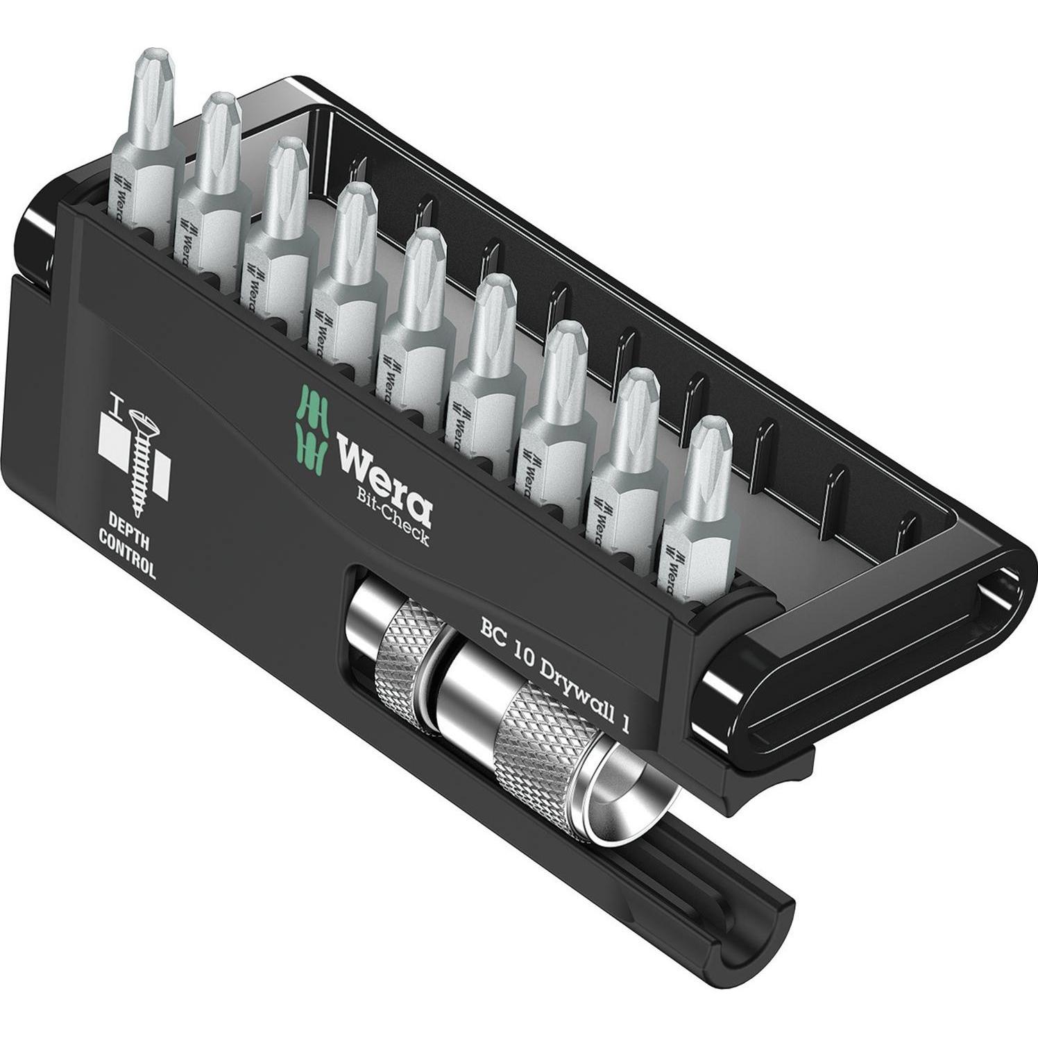 Wera, Bits, Bit-Check 10 Drywall 1 SB (Kreuz Phillips PH M2)