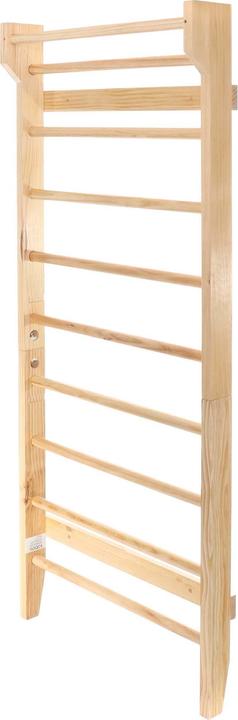 Wiltec Toboli wall bars in wood look 195cm wall bars climbing wall gymnastics wall fitness