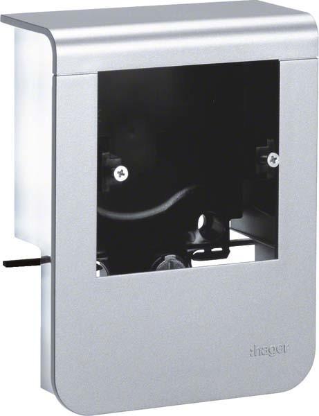 Produktbild Hager TEH SL20080901D1 GerÃ¤tetrÃ¤ger uni design SL 20x80 Dekor Alu (Kabelkanal, 2 cm)