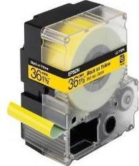 Epson Labelcassette Lk-7ybp (3.60 cm, Zwart, Geel)