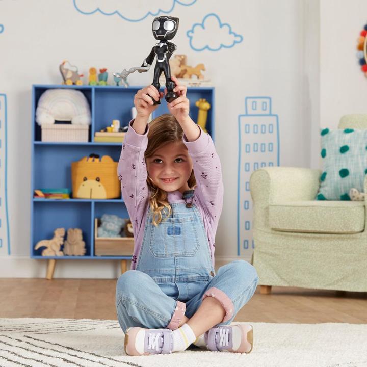 Actual product image Hasbro Spidey and His Amazing Friends super-sized Black Panther action figure, superhero toy f