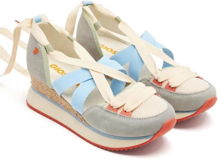 Produktbild Gioseppo Offene Lederschuhe mit Blockabsatz und Raffia (39)