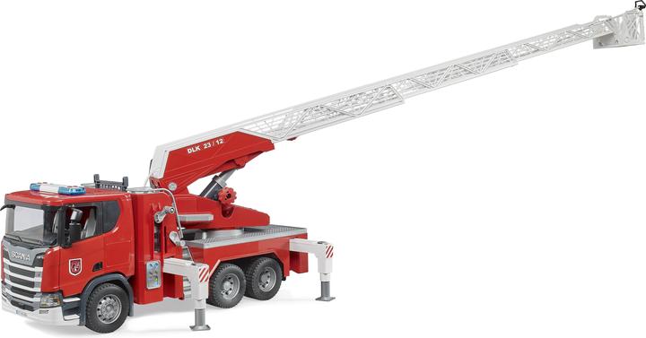 Productafbeelding Bruder 03591 Scania Super 560R brandweer met draaischijfladder, waterpomp, L+S module