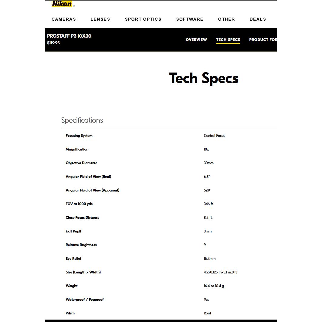 Thumbnail - Nikon, Fernglas, (10 x, 30 mm)