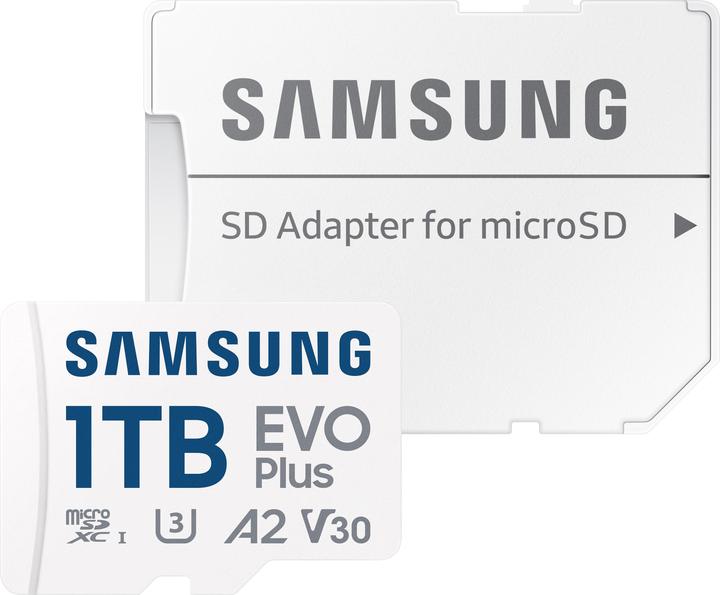Image du produit Samsung EVO Plus (1000 Go, microSDXC, U3, UHS-I)