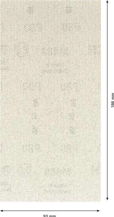 Image du produit Bosch Professional Zubehör Filet de ponçage pour ponceuse orbitale EXPERT M480 non perforé grain 80 (L x l) 186 mm 93 10 pcs. (80)