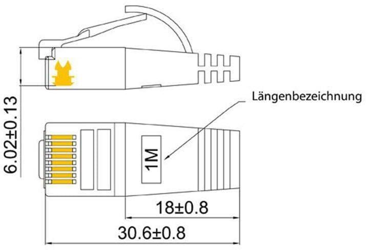 Produktbild Lightwin Netzwerkkabel (STP, CAT6, 0.10 m)