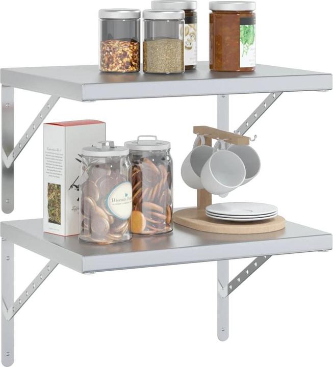 Immagine prodotto vidaXL Mensole a muro 2 pezzi. Nobile (50 x 40 x 3 cm)