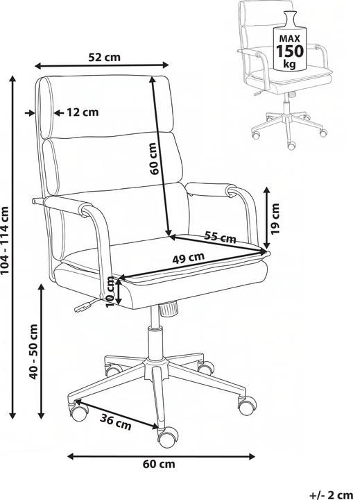 Produktbild Beliani Vamure (40 - 50 cm)