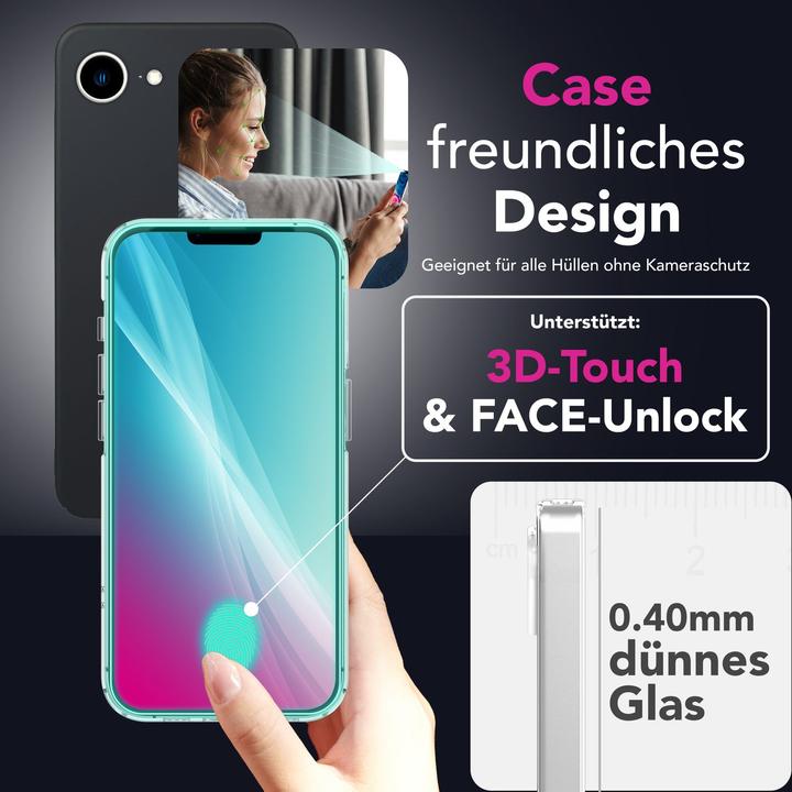 Image du produit Nalia ArmorGlassX - 2x Display Schutzglas - Full Screen Protection 9H Tempered Glass (2 pcs, Apple iPhone 16e)