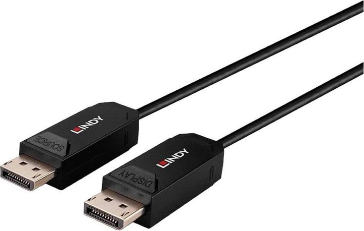 Actual product image Lindy 10m Fibre Optic Hybrid DP 2.0 UBHR10 Cable 40Gbps, up to 8K60 (10 m, DisplayPort, 2.0)