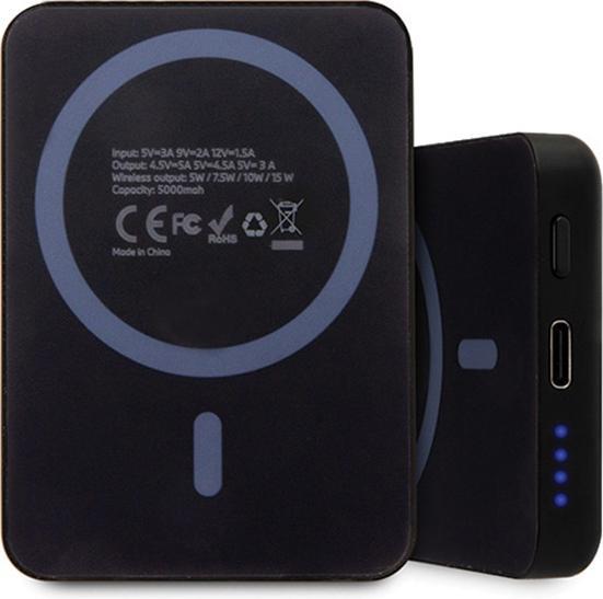 Actual product image BMW Powerbank indukcyjny BMPBMS5K22PGVK 15W 5000mAh + cable czarny/black M Collection MagSafe (5000 mAh, 15 W, 18.50 Wh)