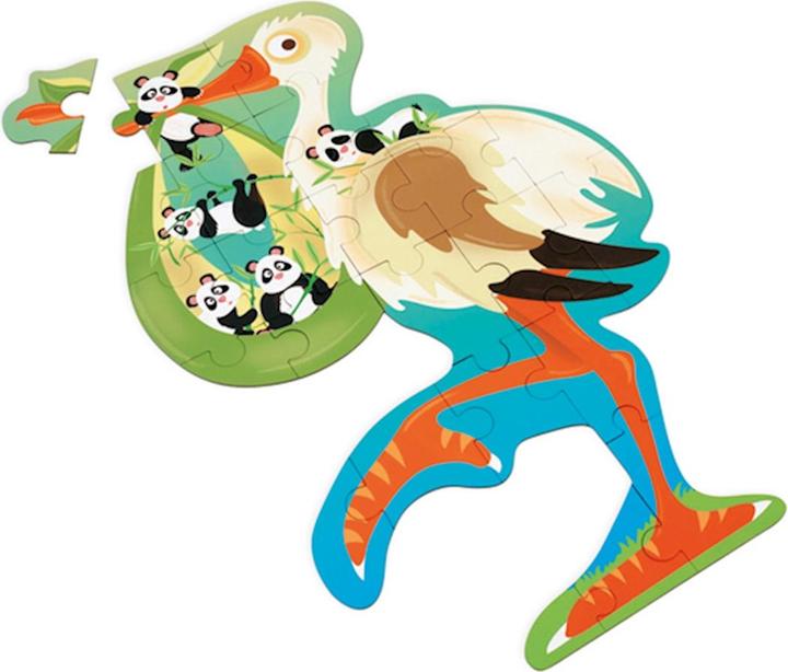 Produktbild Scratch Shape Puzzle Storch 24 Teile (24 Teile)