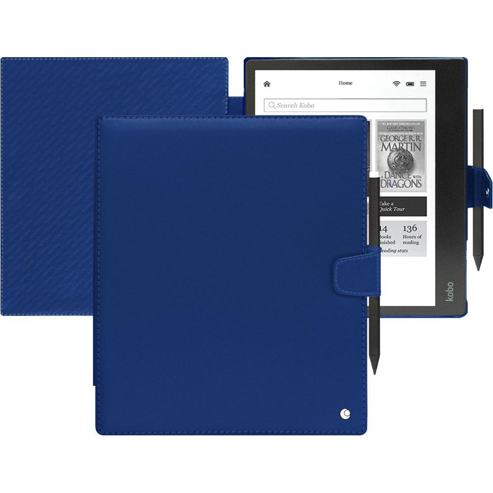 Noreve Lederschutzhülle horizontal (Kobo Elipsa 2E), Tablet Hülle, Blau