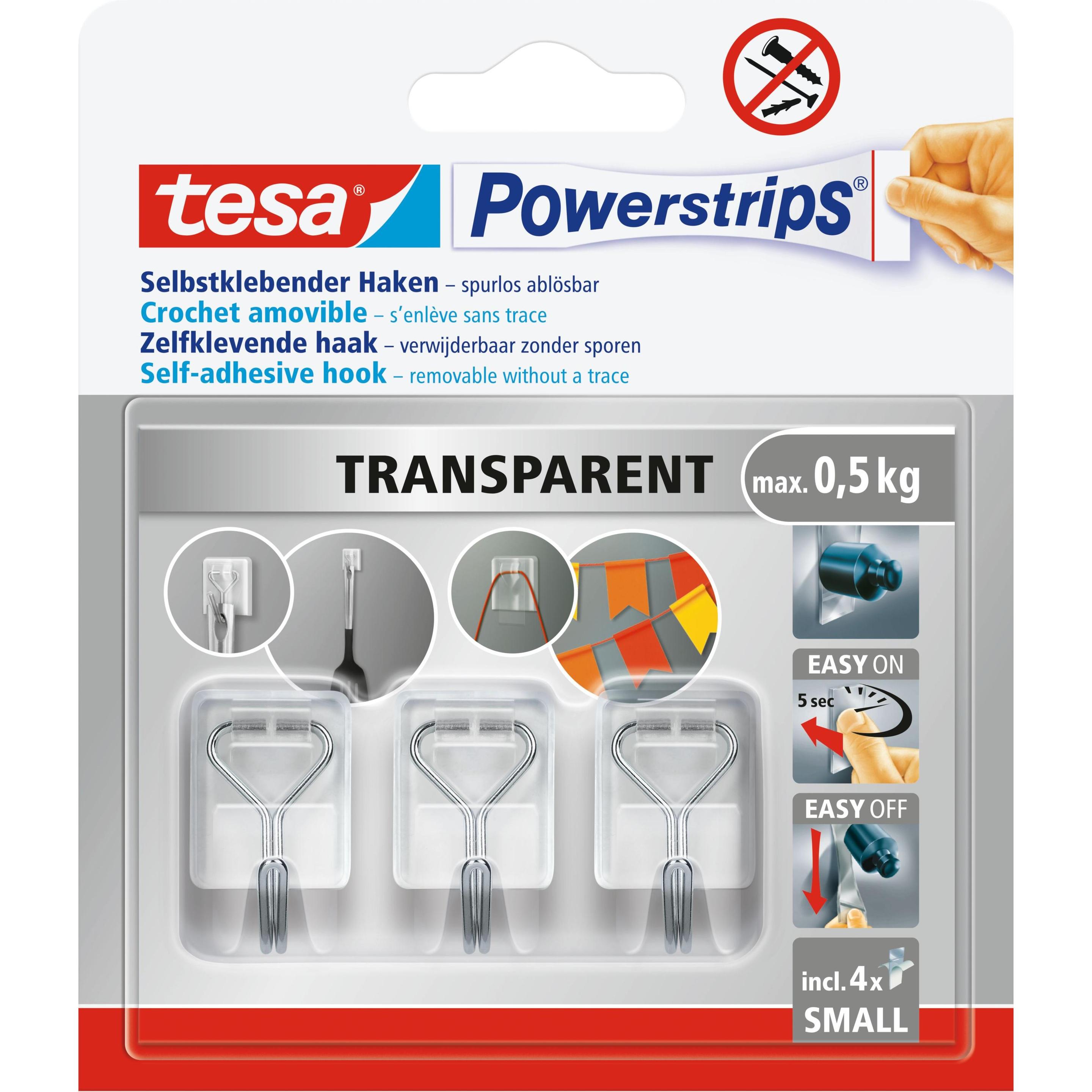 tesa, Chiodo adesivo + Gancio adesivo, Ganci adesivi Powerstrips Piccolo