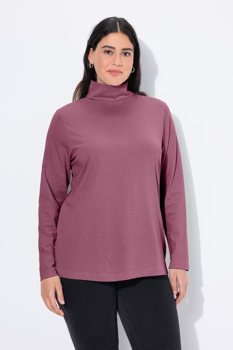 Produktbild Ulla Popken Shirt, Rollkragen, Slim, Langarm (54)