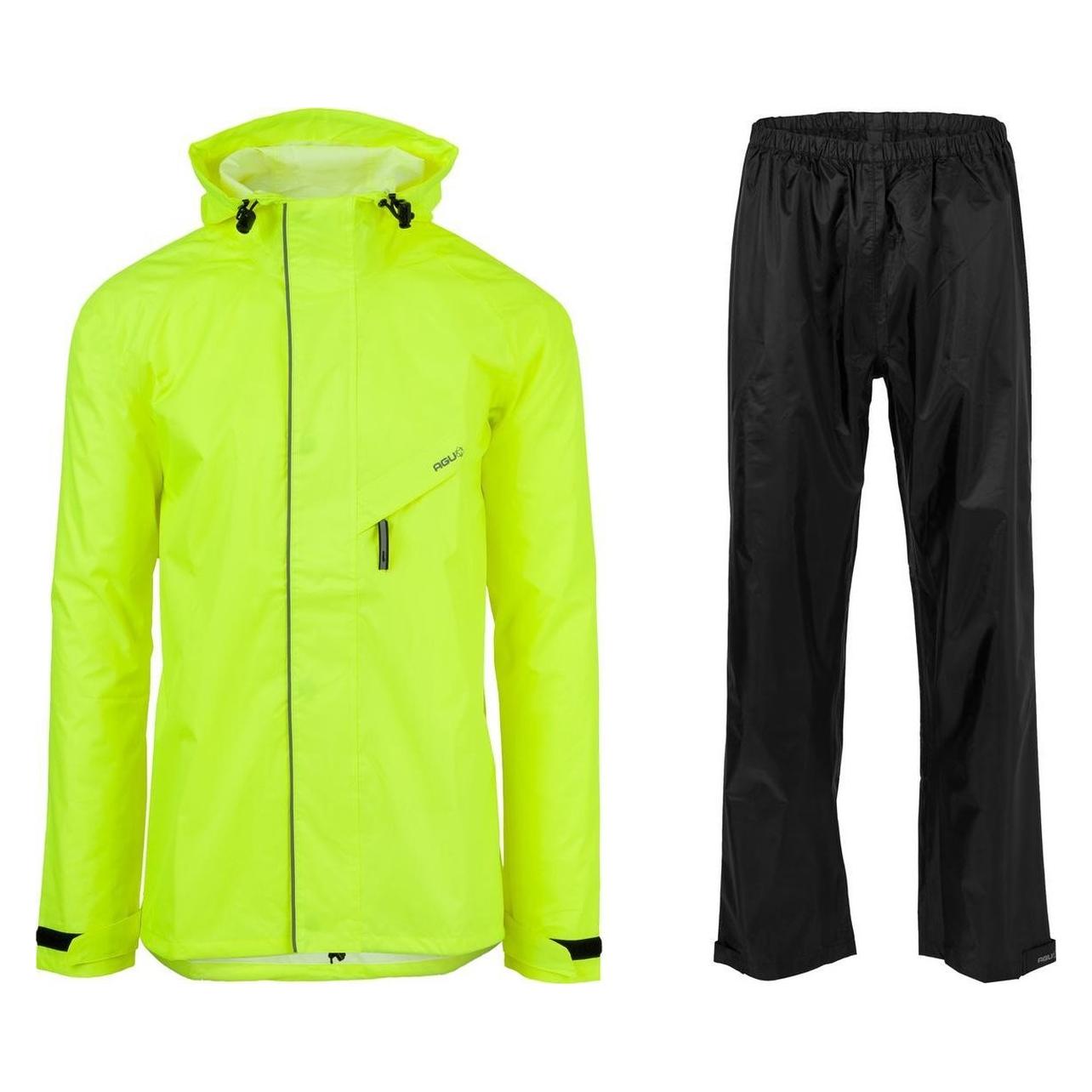 Agu, Unisex, Fietsjassen, Tuta Impermeabile Passat Essential (S), Geel, S