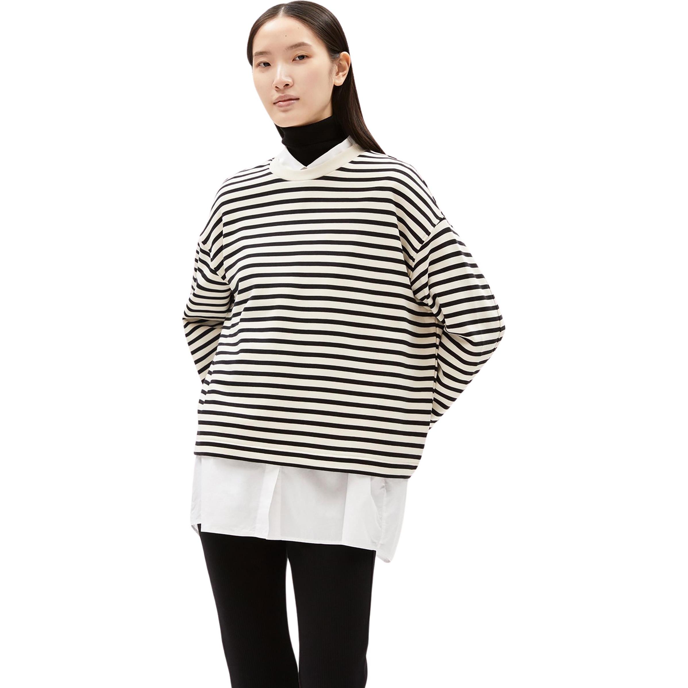 Thumbnail - Armedangels, Damen, Pullover, Frankaa Stripe, Schwarz, (M)
