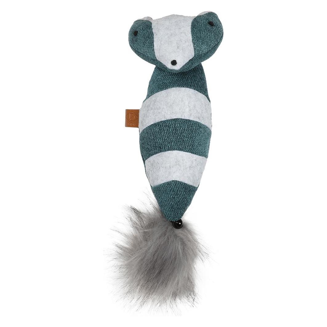D&D Rocco Kattenkruid, Raton Laveur 40 X11cm Bleu (Pluche Speelgoed Kat), Kattenspeelgoed